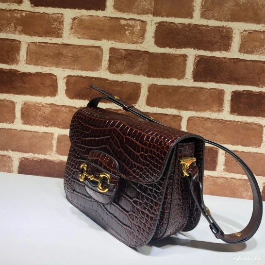 First bag ru GUCCI bag shoulder Horsebit 1955 0710